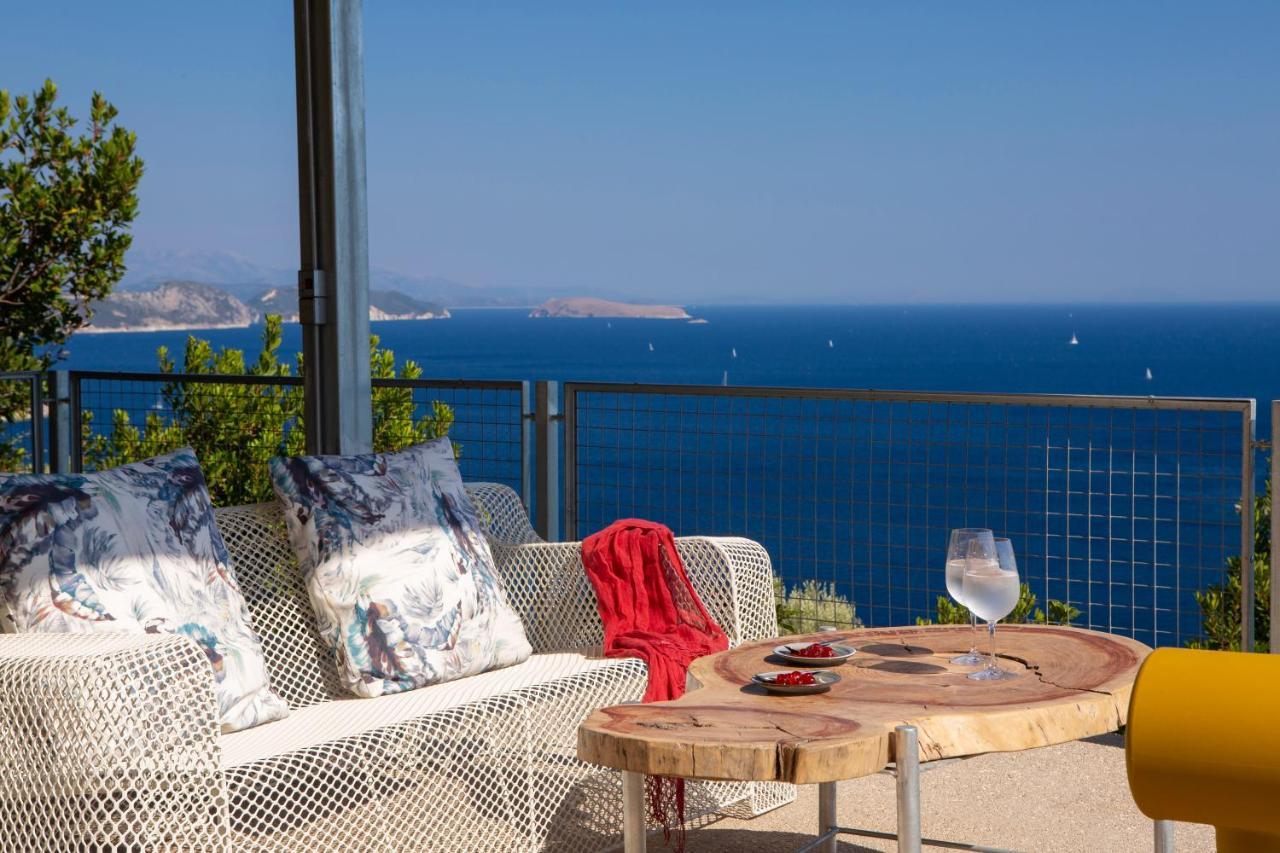 Villa Sirina Of Blue Caves Complex With Amazing View Gurantees Calm And Mind Relaxation Syvota Exteriör bild