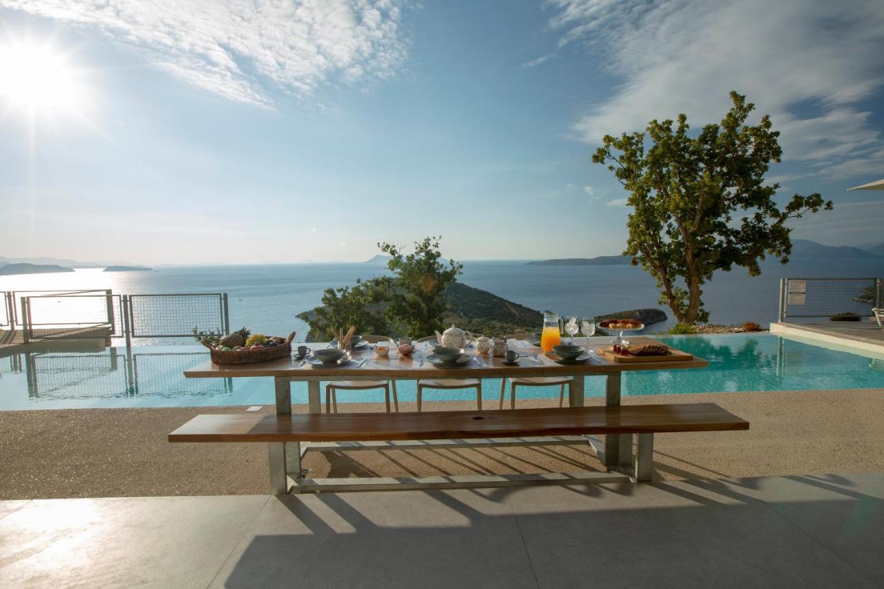Villa Sirina Of Blue Caves Complex With Amazing View Gurantees Calm And Mind Relaxation Syvota Exteriör bild