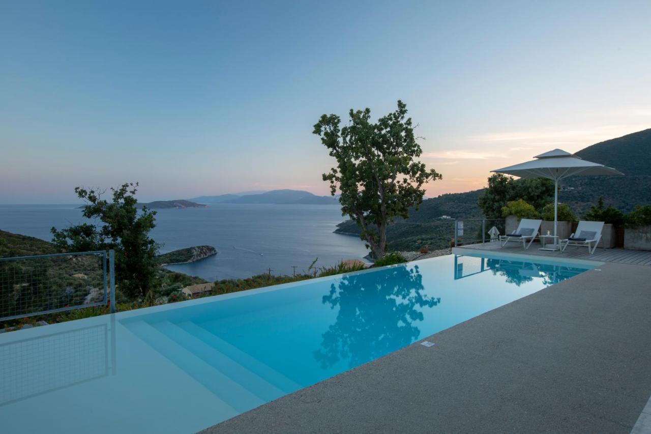 Villa Sirina Of Blue Caves Complex With Amazing View Gurantees Calm And Mind Relaxation Syvota Exteriör bild