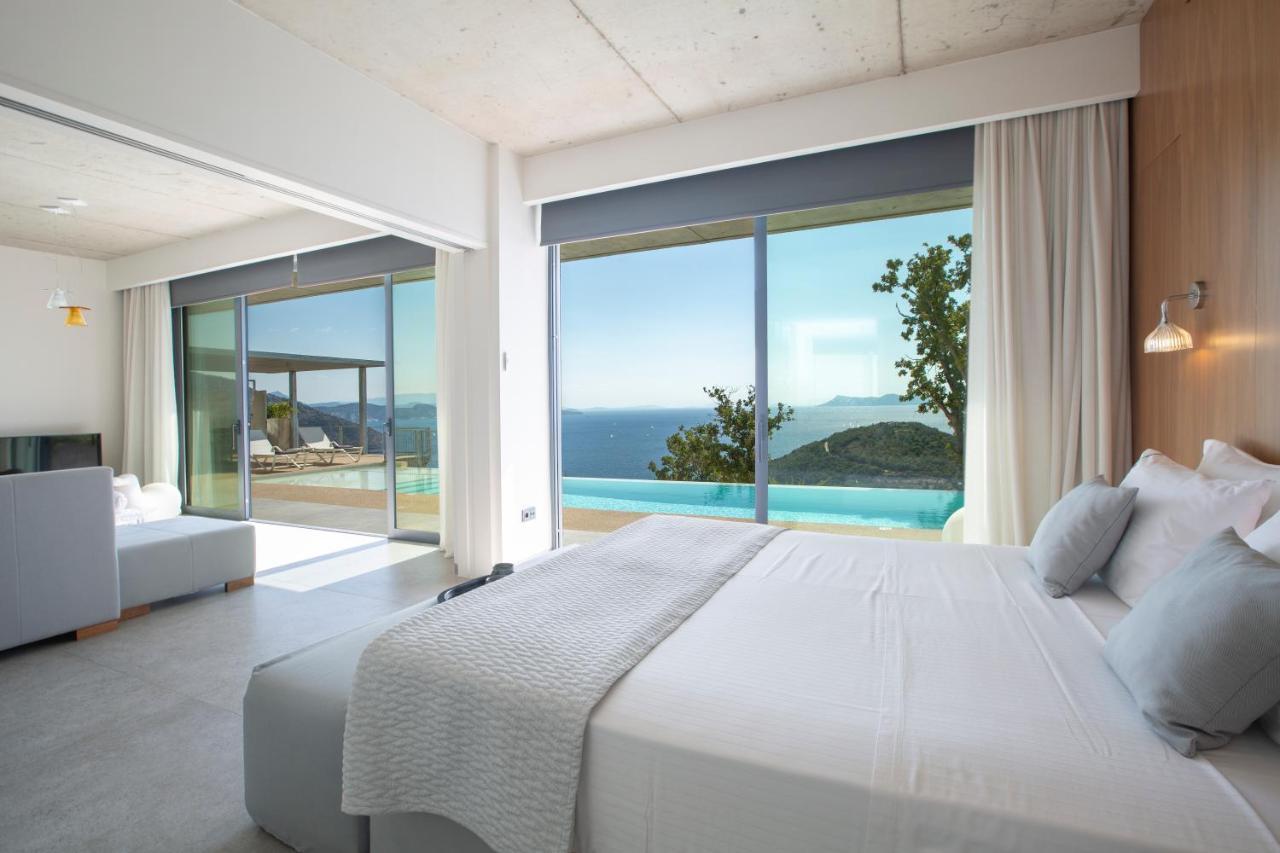 Villa Sirina Of Blue Caves Complex With Amazing View Gurantees Calm And Mind Relaxation Syvota Exteriör bild